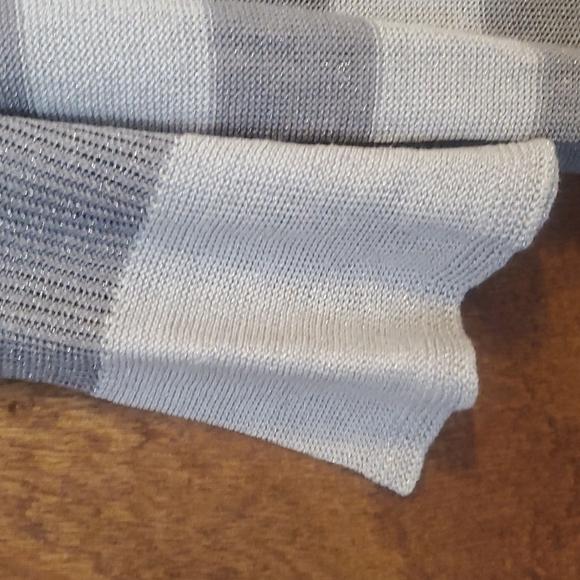 COPY- J Jill*Sweater*Linen blend* Gray/Silver with Metallic threads*Sz … - Picture 5 of 5